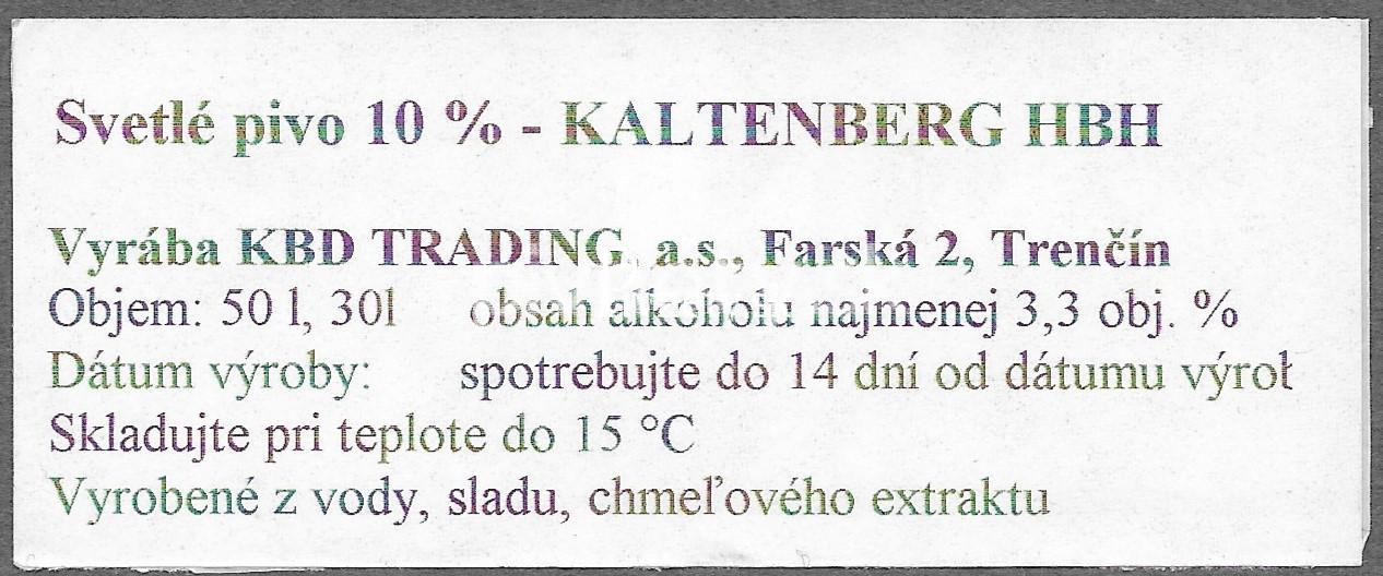 Kaltenberg- Svetlé pivo 10°
