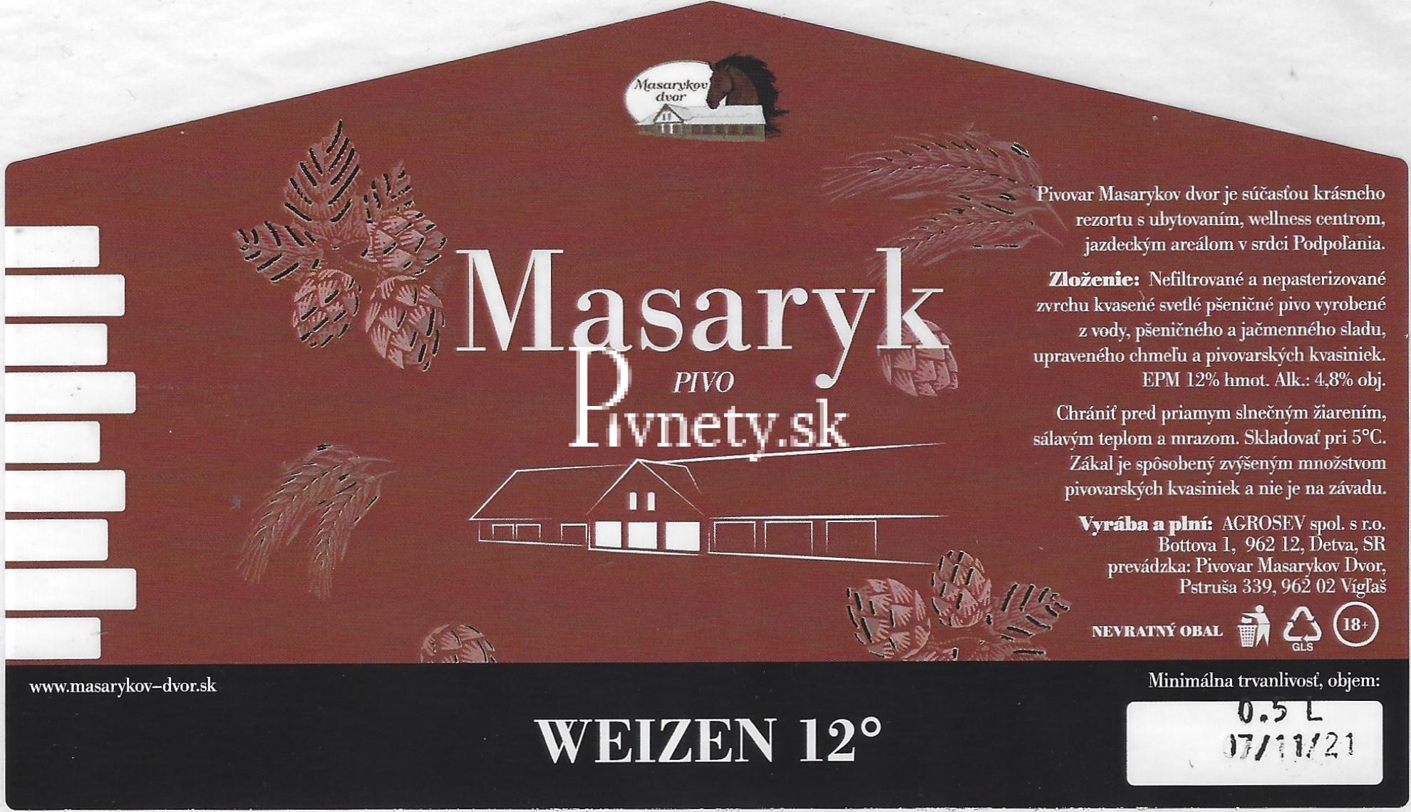 Masarykov dvor - Weizen12°