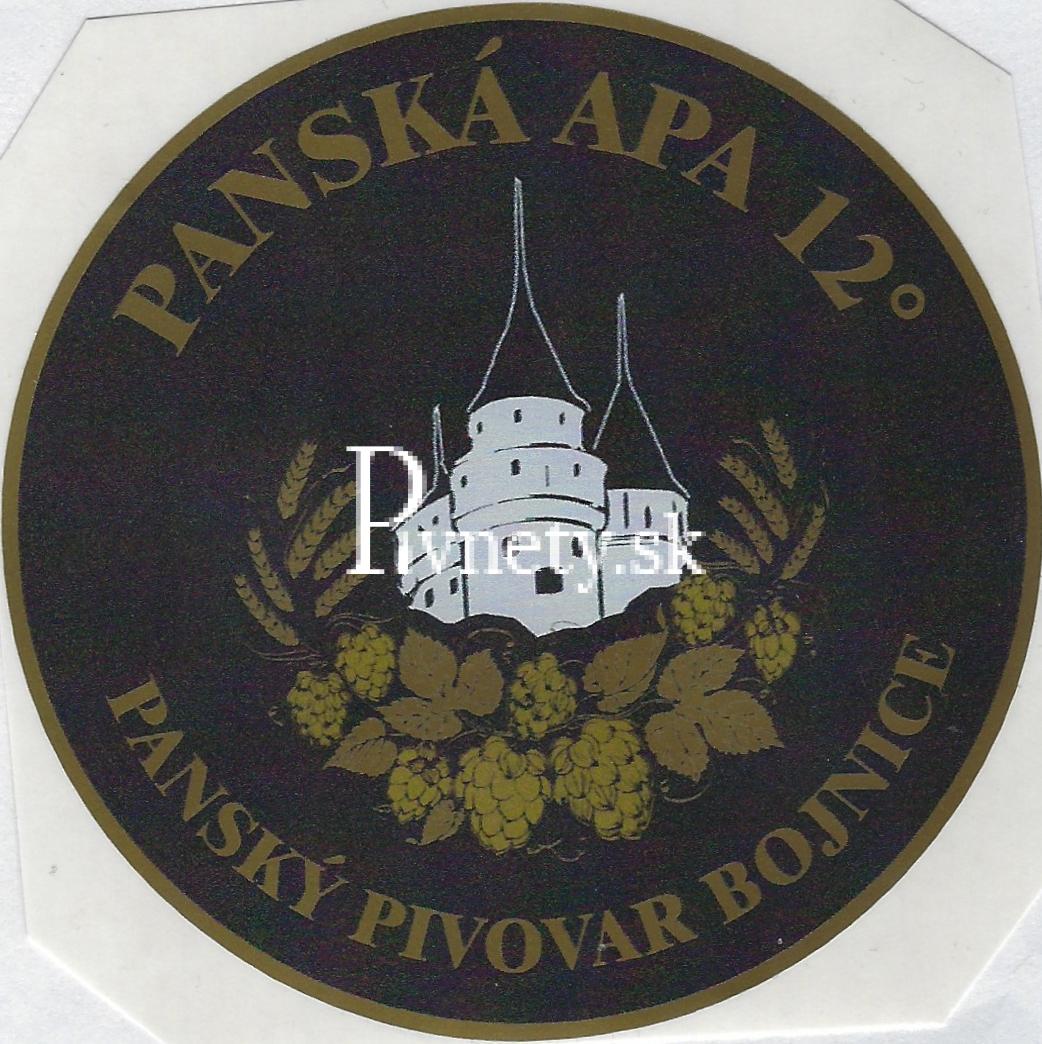 Pánsky pivovar Bojnice - Panská APA 12°