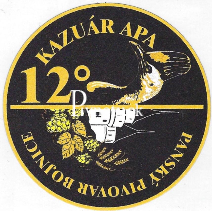 Panský pivovar Bojnice - Kazuár APA 12°
