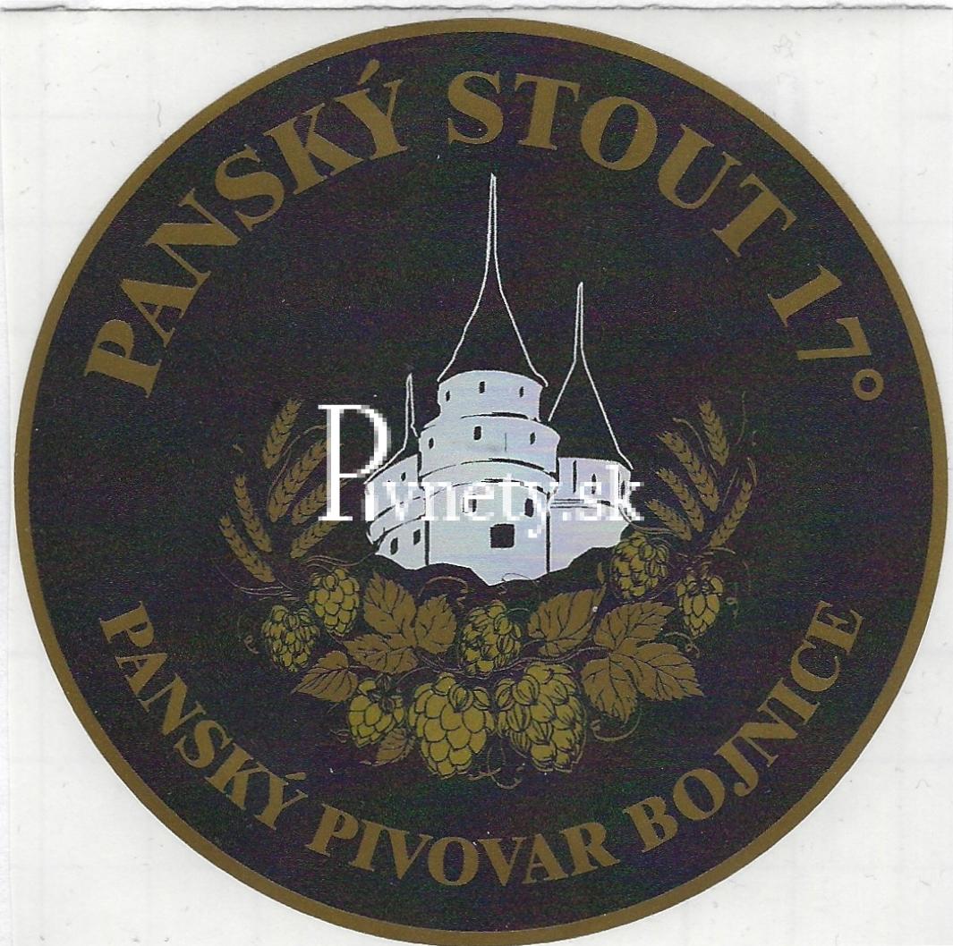 Panský pivovar Bojnice - Panský Stout 17°