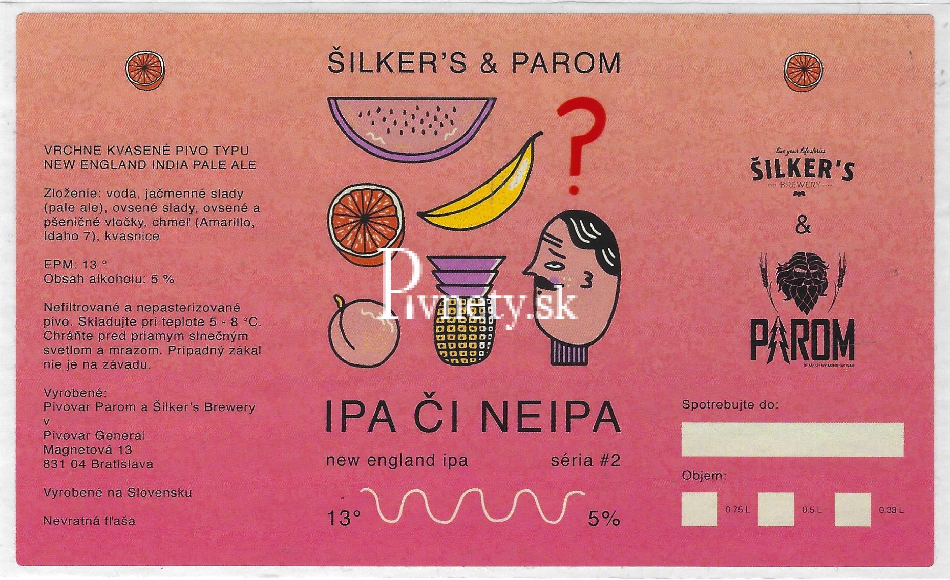 Šilker's Brewery - Ipa či Neipa 13°