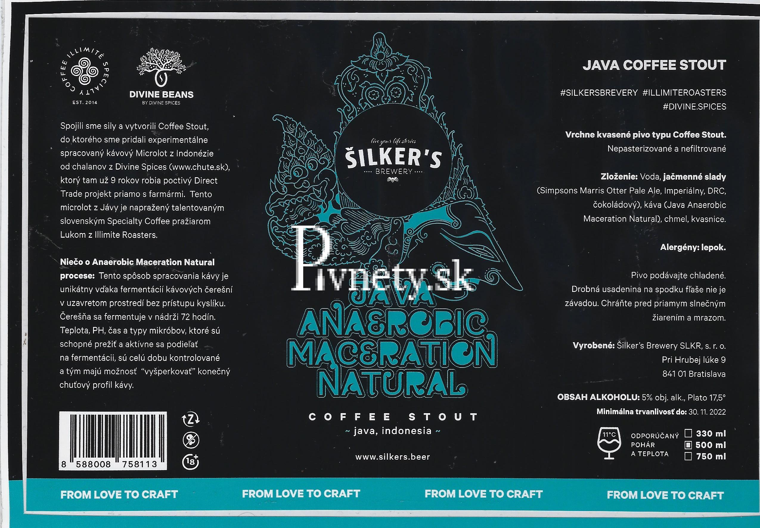 Šilker's Brewery - Java Anaerobic Maceration Natural 17,5°