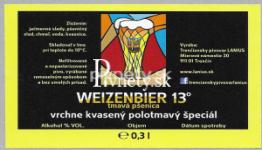 Lanius - Weizenbier 13° tmavá pšenica