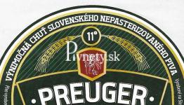 Preuger - Výčapné svetlé pivo 11°