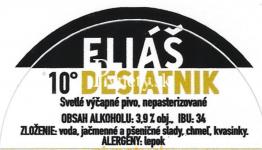 Pivovar Eliáš - Desiatnik 10°