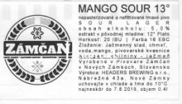 Zámčan - Mango Sour 13°