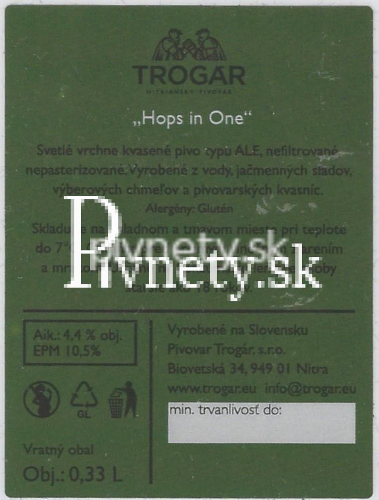 Trogár - Hops In One 10° (zadovka)