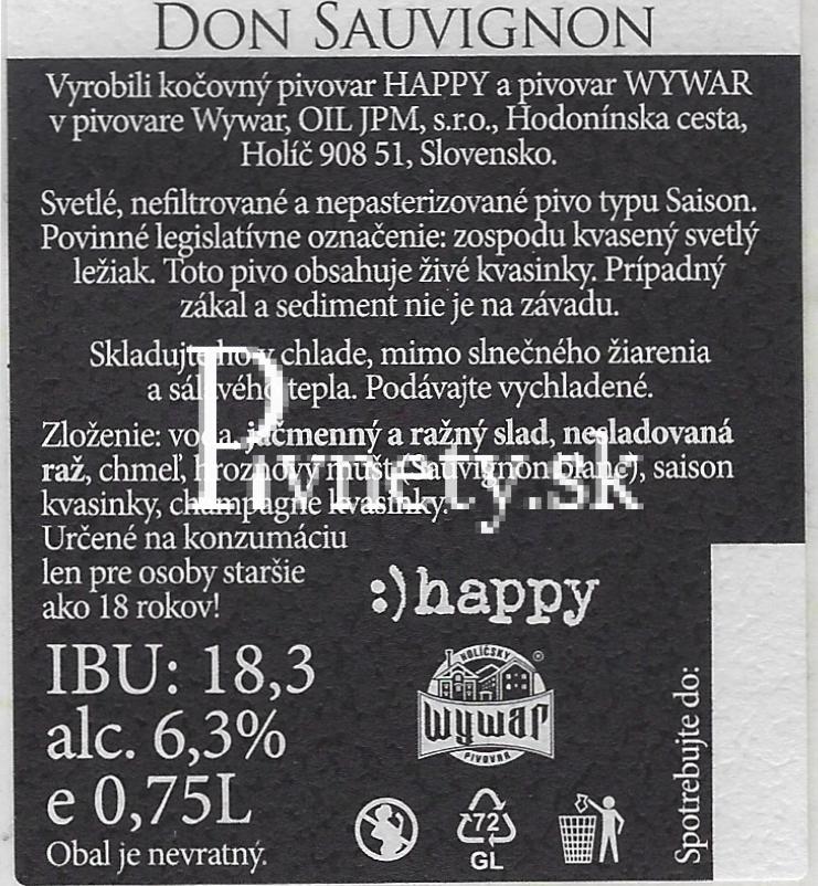 Wywar - Don Sauvignon 12° (zadovka)