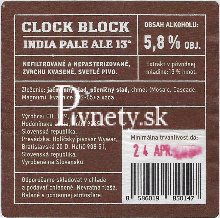 Wywar - Clock Block IPA 13° (zadovka)