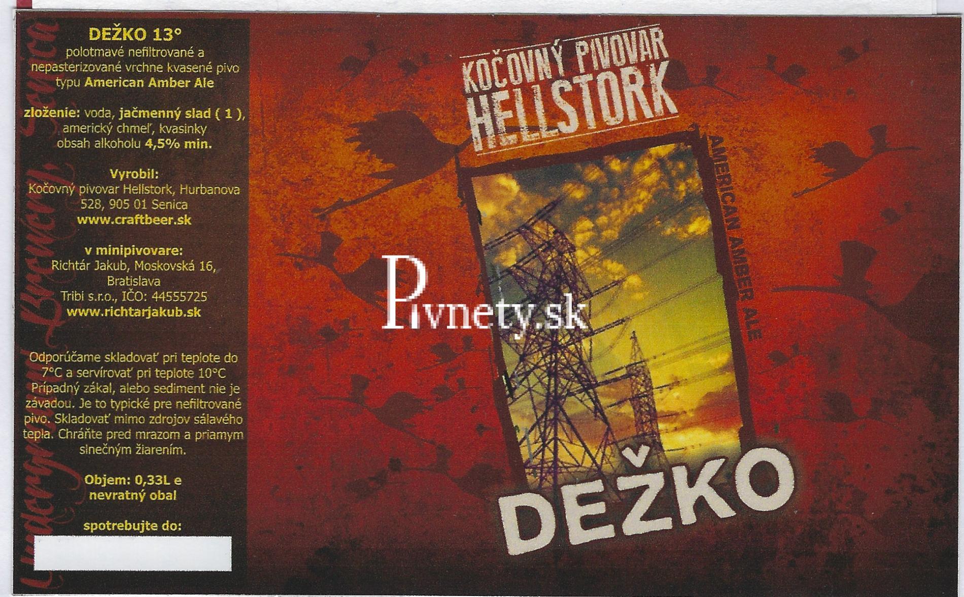 Kočovný pivovar Hellstork - Dežko 13°