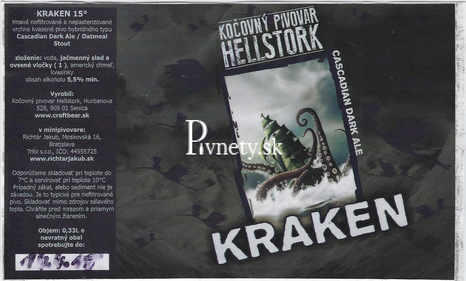 Kočovný pivovar Hellstork - Kraken 15°
