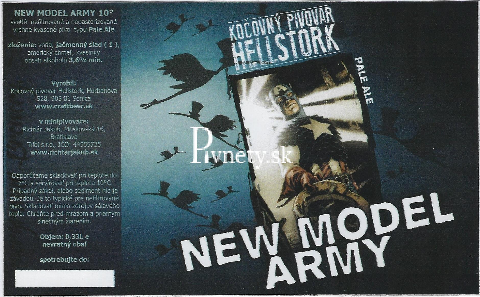 Kočovný pivovar Hellstork - New Model Army 10°