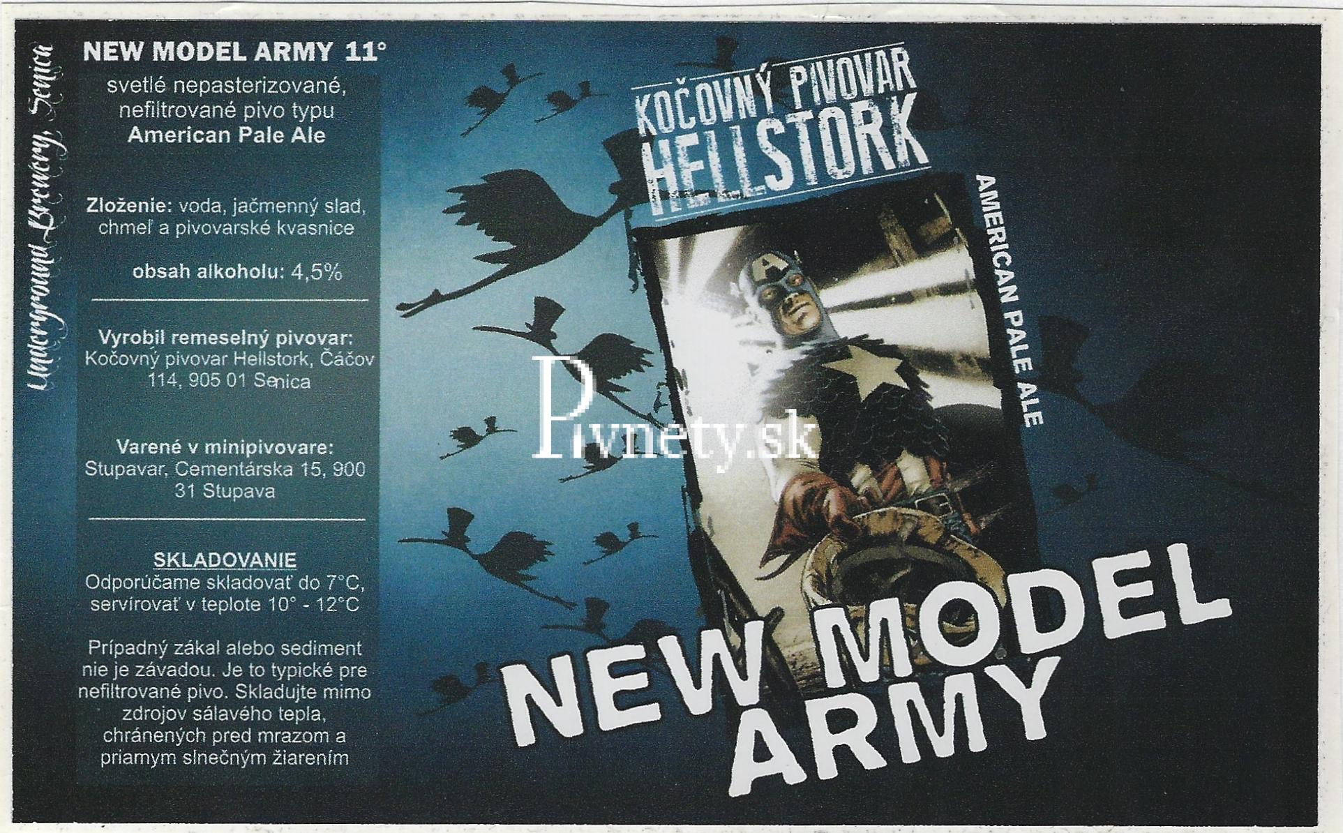 Kočovný pivovar Hellstork - New Model Army 11°