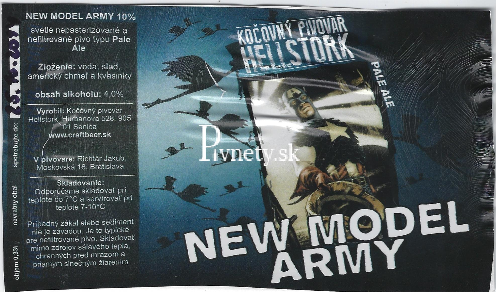 Kočovný pivovar Hellstork - New Model Army 10°