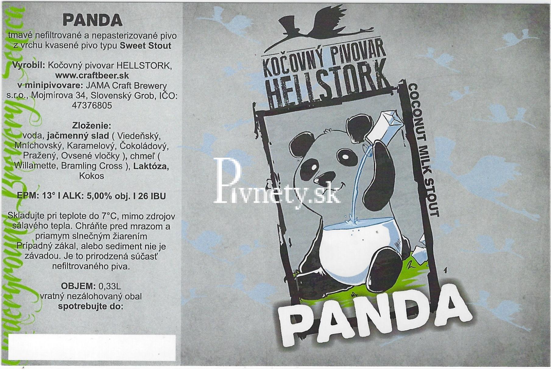 Kočovný pivovar Hellstork - Panda 13°